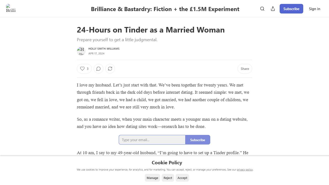 24-Hours on Tinder as a Married Woman