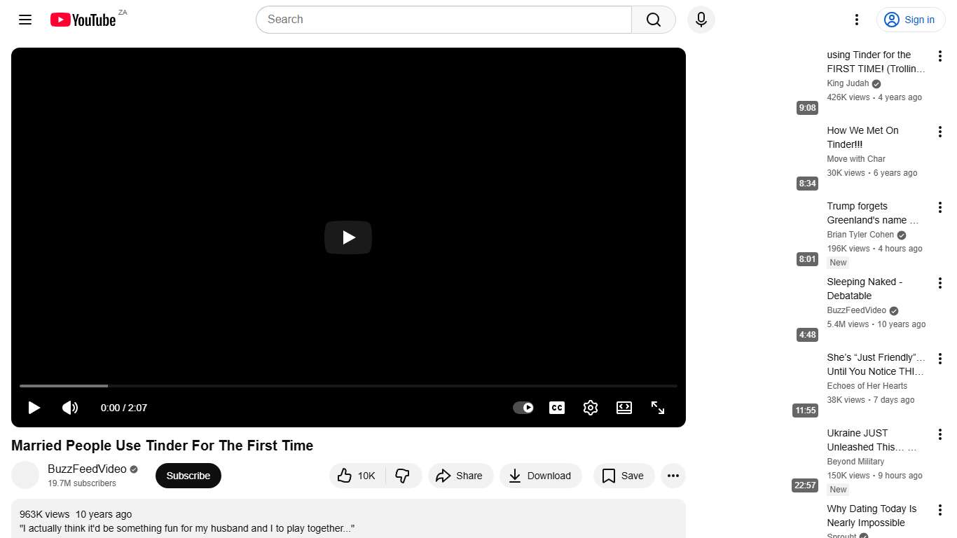 Married People Use Tinder For The First Time - YouTube