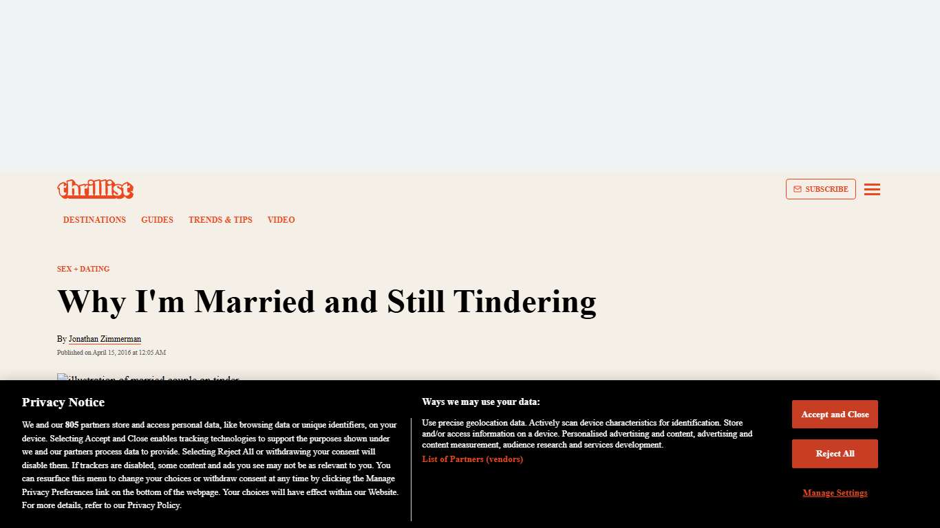 Married People Who Use Tinder - Thrillist